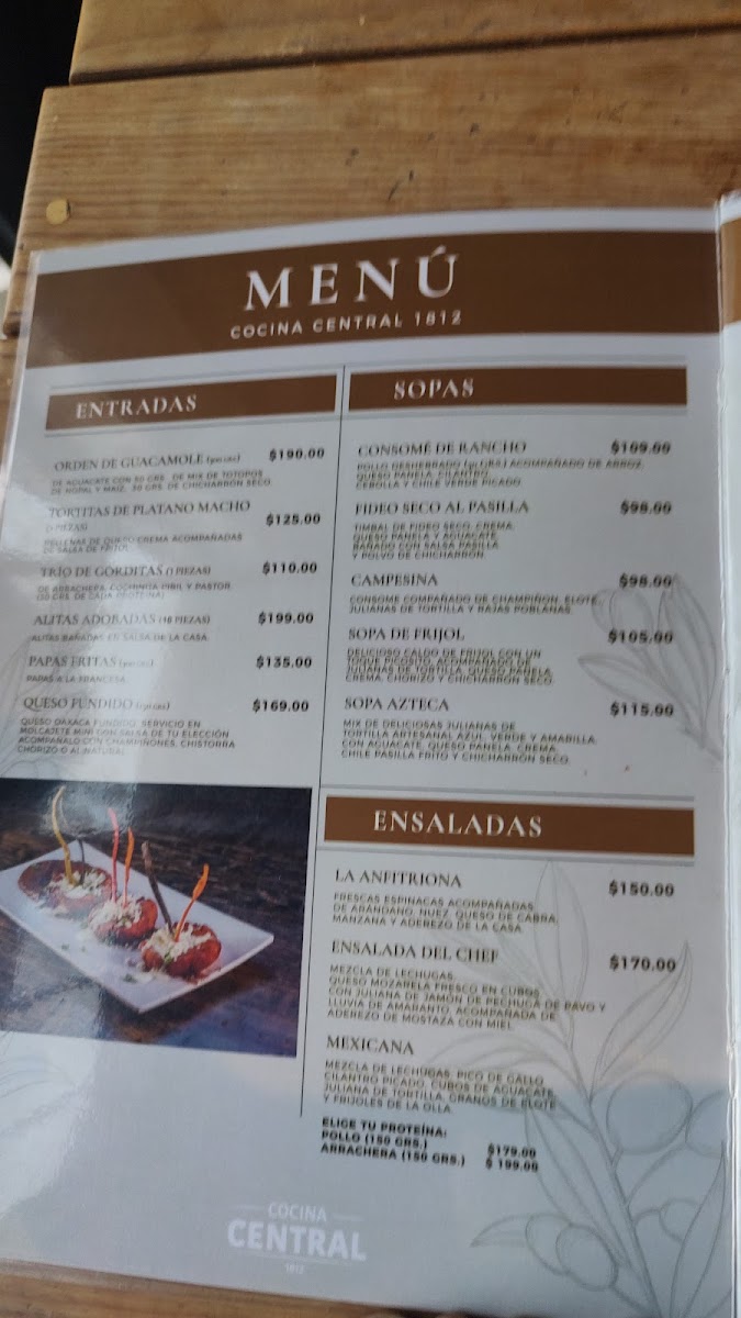 Cocina Central 1812 Menu - Image 2